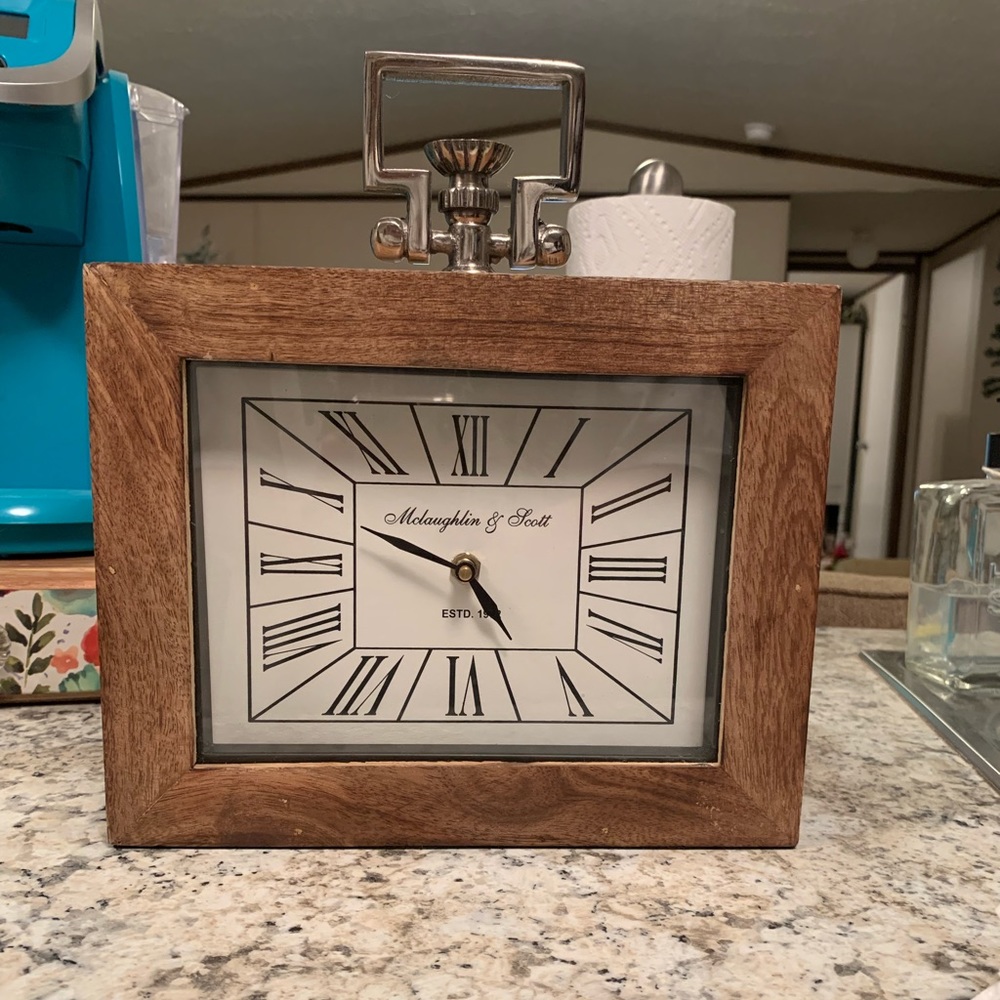 Wooden Farmhouse Clock